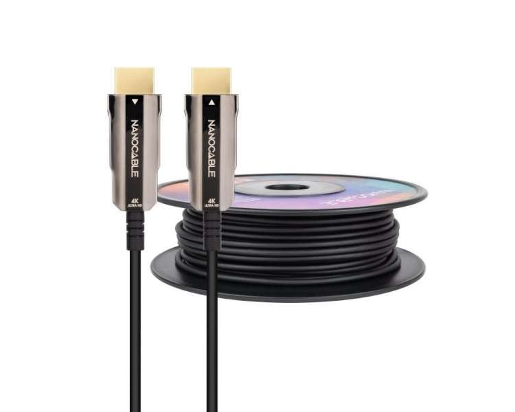 Cable hdmi 2.0 aoc 4k nanocable 10.15.2030/ hdmi macho - hdmi macho/ 30m/ negro