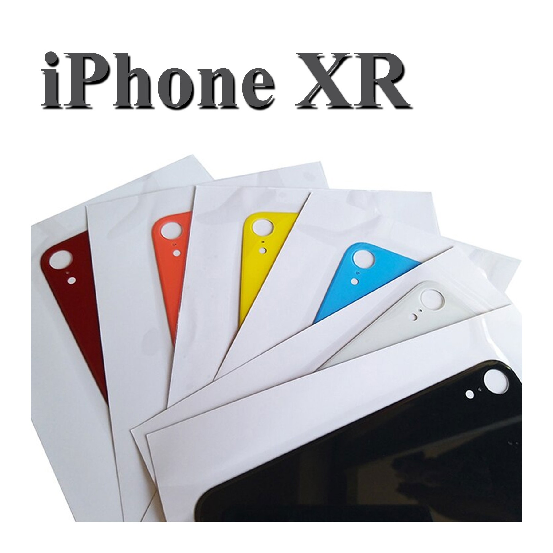 Tapa Trasera Compatible Para iPhone Xr Con Agujero Camara Grande