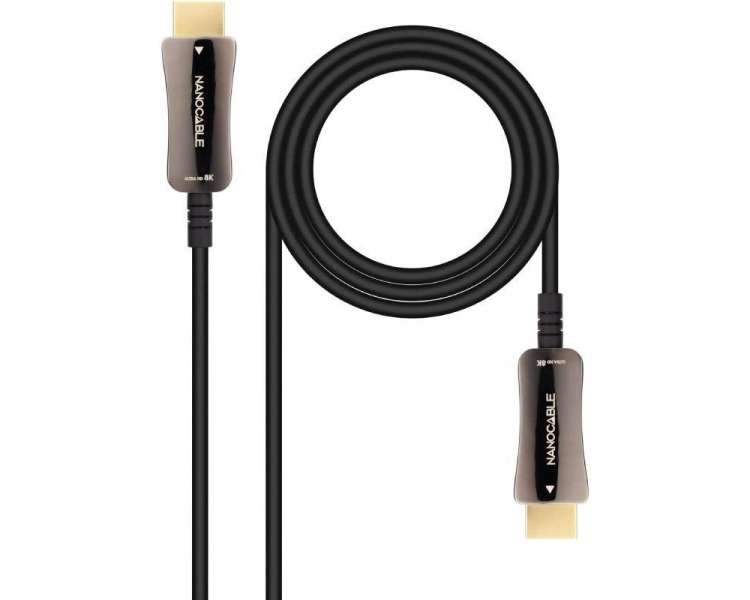 Cable hdmi 2.1 aoc 8k nanocable 10.15.2110/ hdmi macho - hdmi macho/ 10m/ negro