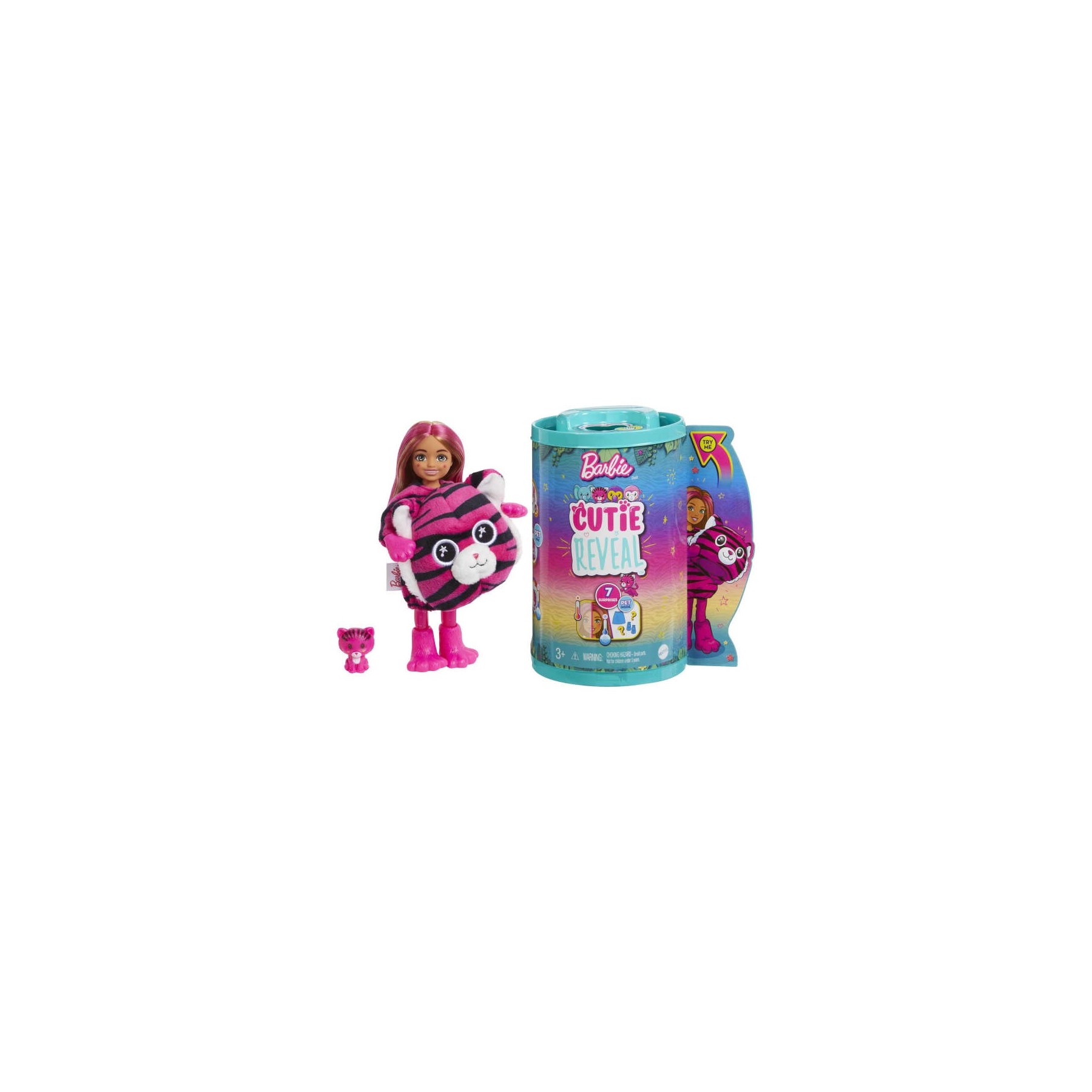 Barbie - Cutie Reveal Chelsea Jungle Series - Tiger (HKR15)