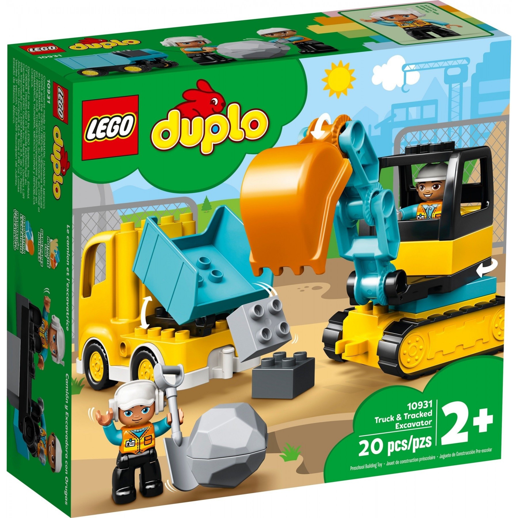 LEGO Duplo, Camión y Excavadora de Orugas (10931)