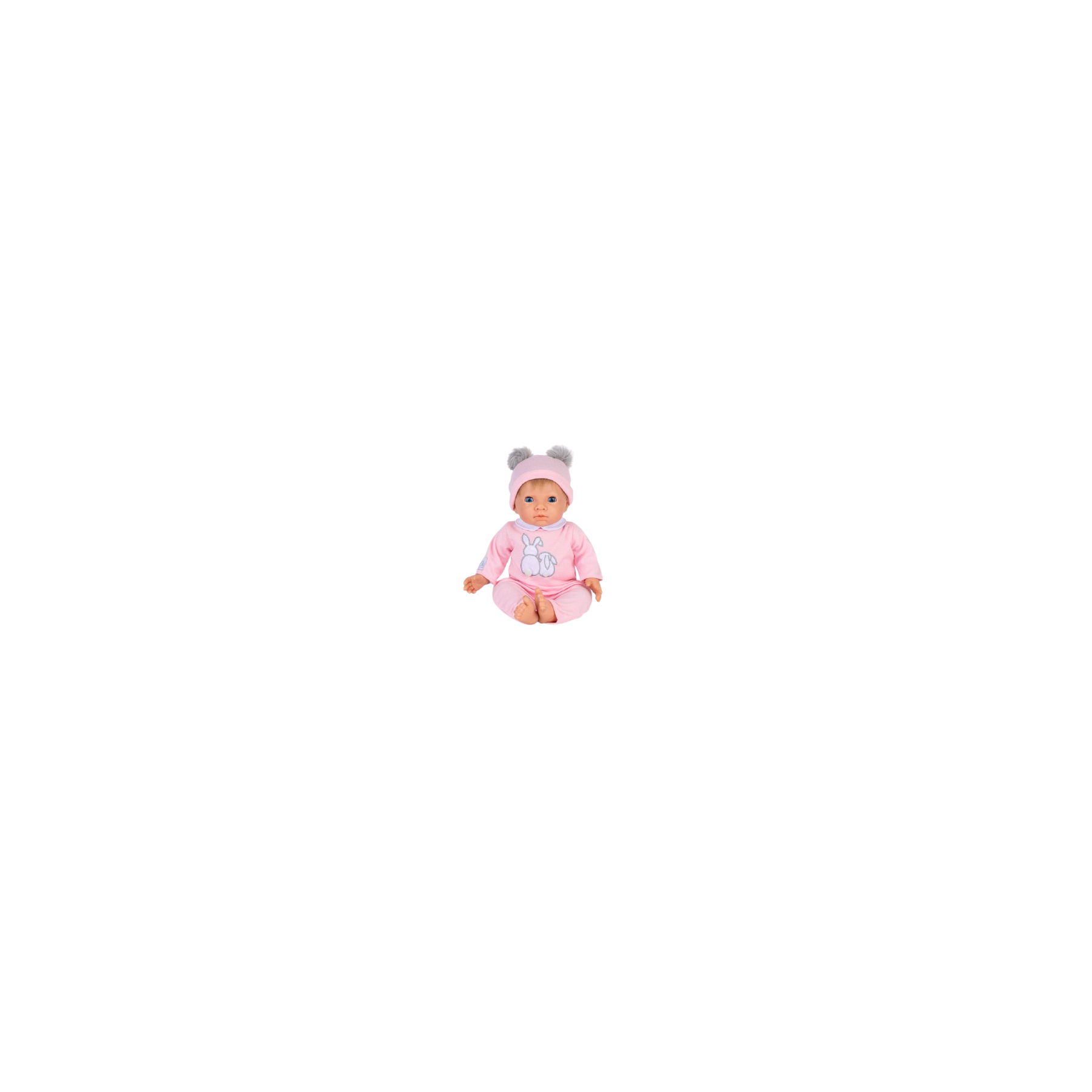 Tiny Treasures - Doll Pink Pom Pom w. Blond Hair (30168)