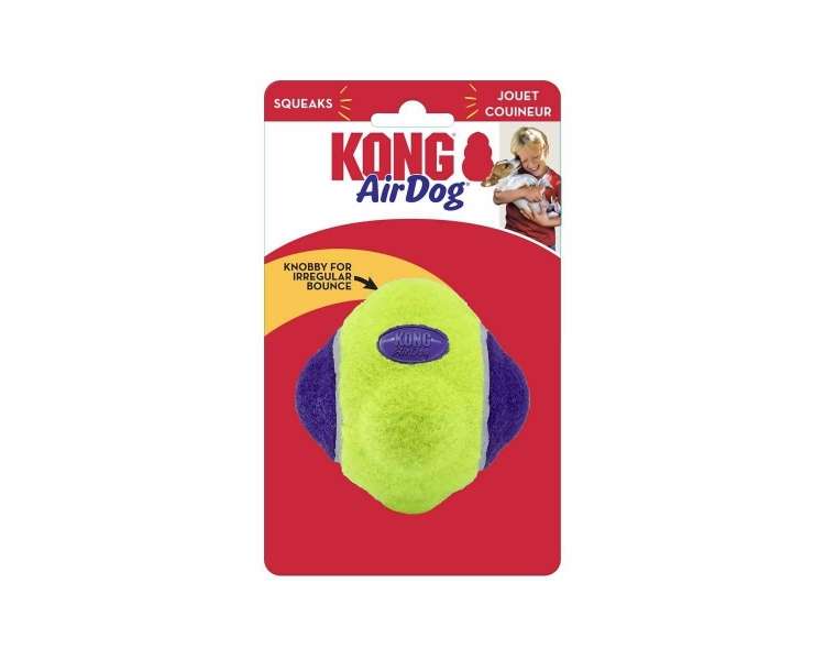 KONG - Airdog Squeaker Knobby Ball M/L (634.6228)