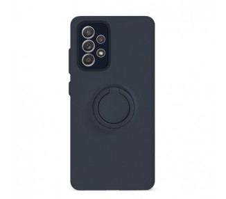 Funda Gel Silicona Suave Flexible para Samsung A32-4G con Imán y Soporte de Anilla 360º 7 Colores