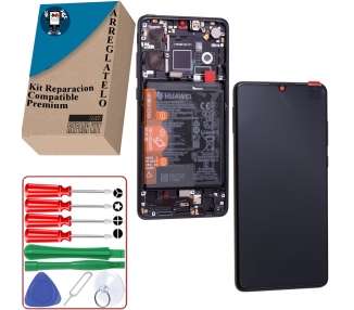 Kit Reparacion Pantalla Original para Huawei P30, (ELE-L29, ELE-L09) Con Marco
