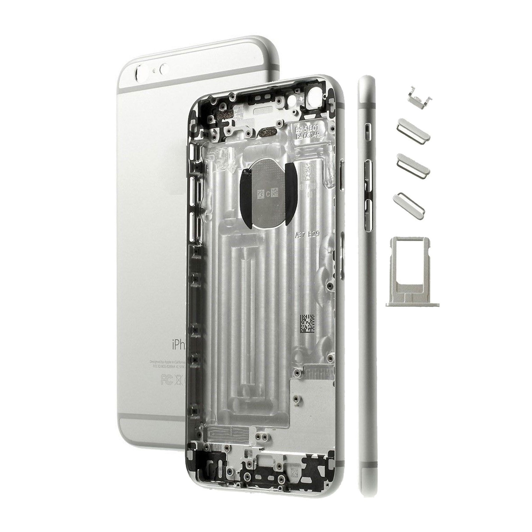 Chasis Carcasa Completa , Tapa Trasera Para iPhone 6 Blanco Plata