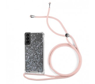 Funda Gel transparente con Cordón Samsung Galaxy S21 Plus 4-Colores