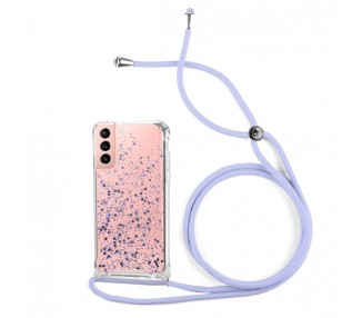Funda Gel transparente con Cordón Samsung Galaxy S21  4-Colores