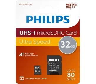 Tarjeta Microsd Philips 32Gb Class10