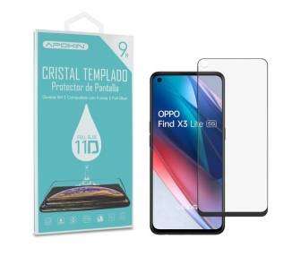 Cristal templado Full Glue 11D Premium Oppo Find X3 Lite Protector de Pantalla Curvo Negro