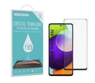 Cristal templado Full Glue 11D Premium Samsung Galaxy A52 Protector de Pantalla Curvo Negro