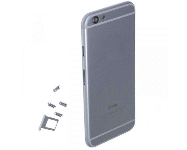 Chasis Carcasa Para iPhone 6 Plus 6+ Bandeja + Botones + Componentes + Flex Gris