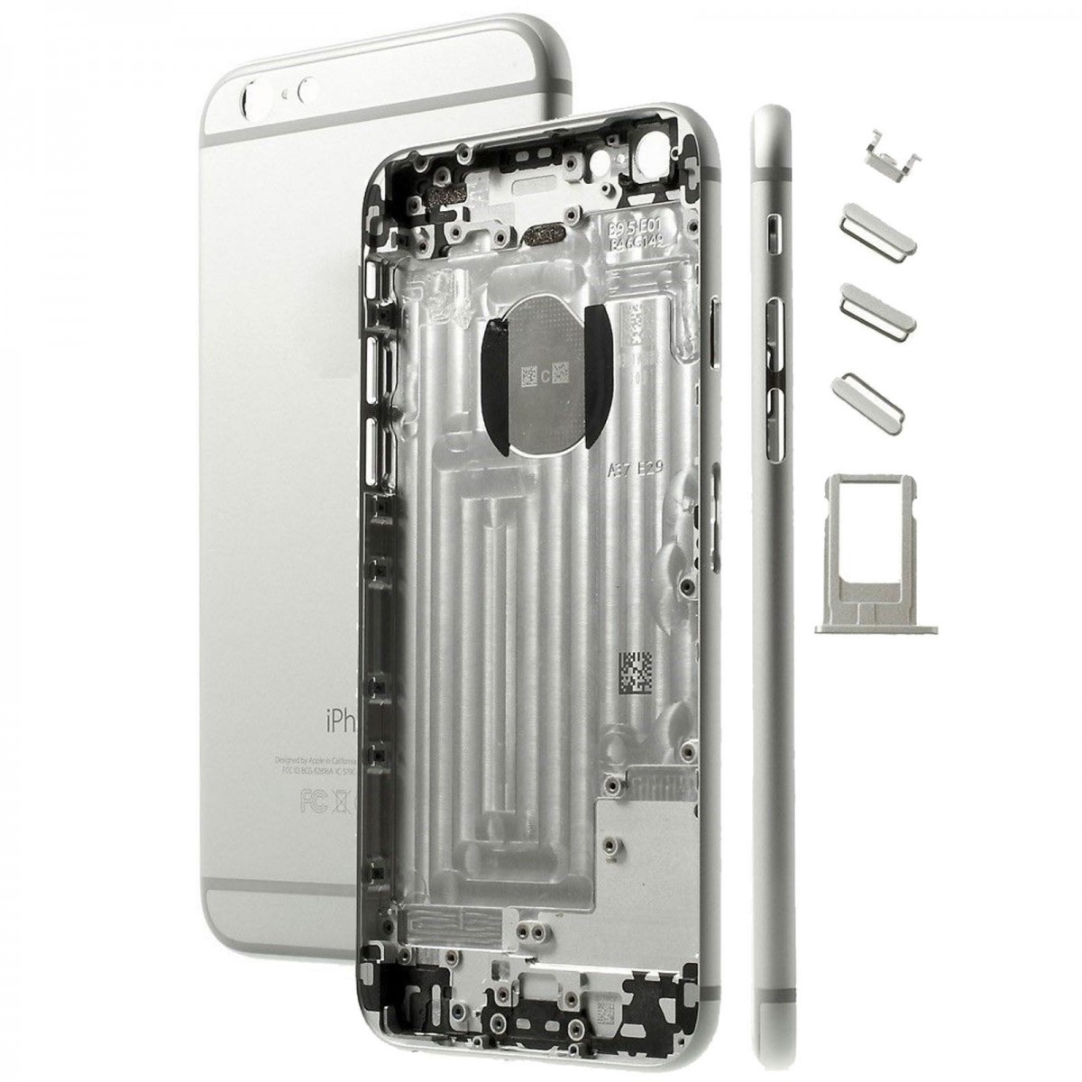 Chasis For Iphone 6 Plus Components Color Silver Chasis For Iphone 6 Plus Components Color Silver