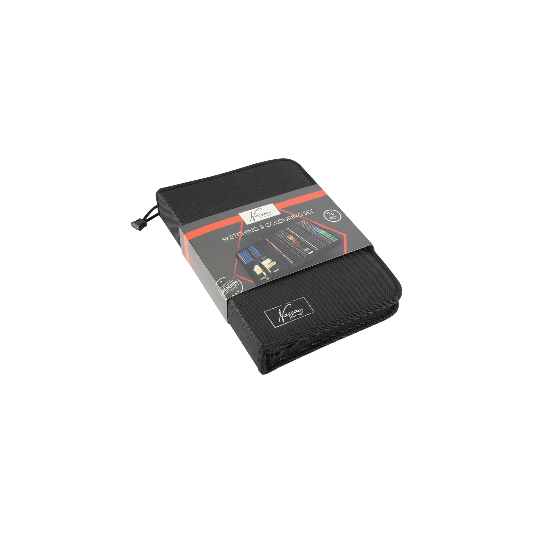 Nassau: Set De Bocetos Y Colores, 96 Piezas En Estuche Negro, (K-Ar0938/Ge)