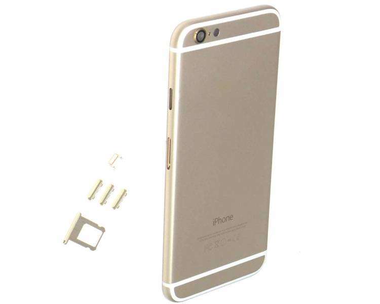 Chasis Carcasa Para iPhone 6 Plus 6+ Con Botones Componentes Flex Dorado