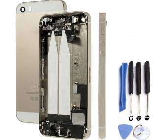 Chasis Carcasa Para iPhone 5S Bandeja Botones Componentes Flex Dorado