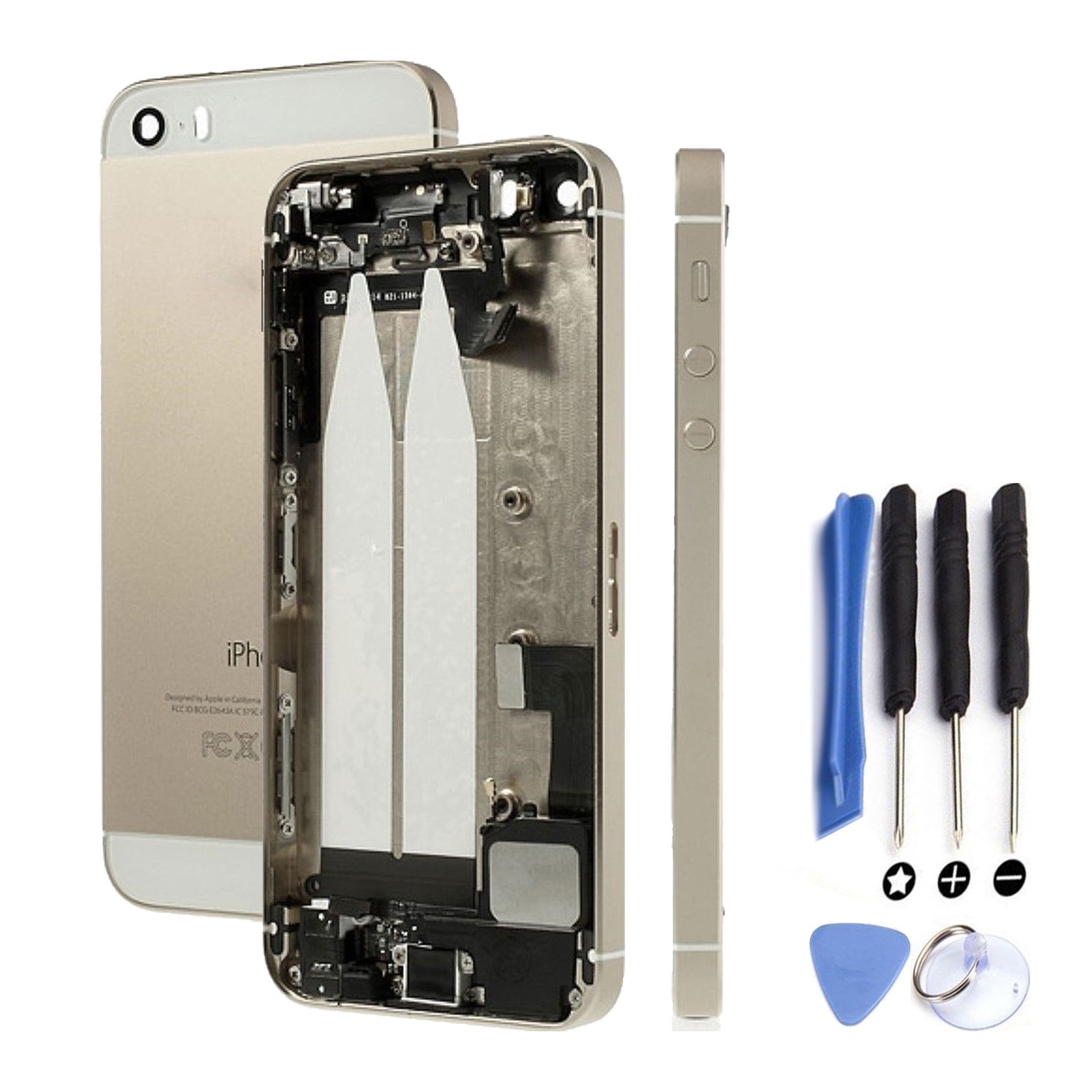 Chassis Housing for Iphone 5S With Components & Flex | Color Gold