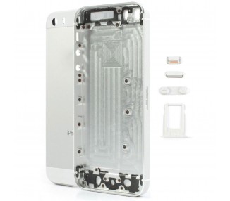 Chasis Carcasa Completa Para iPhone 5S Blanco Plata