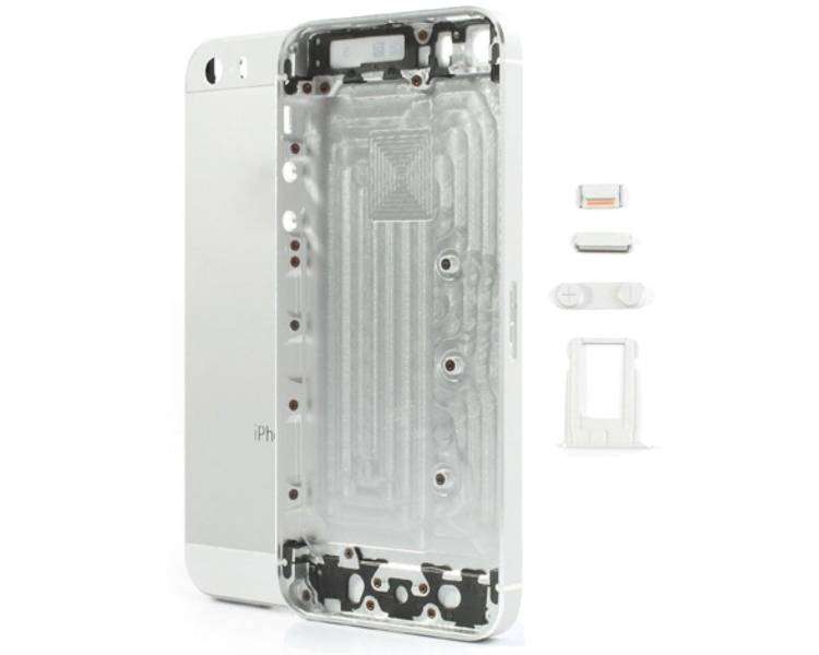 Chasis Carcasa Completa Para iPhone 5S Blanco Plata