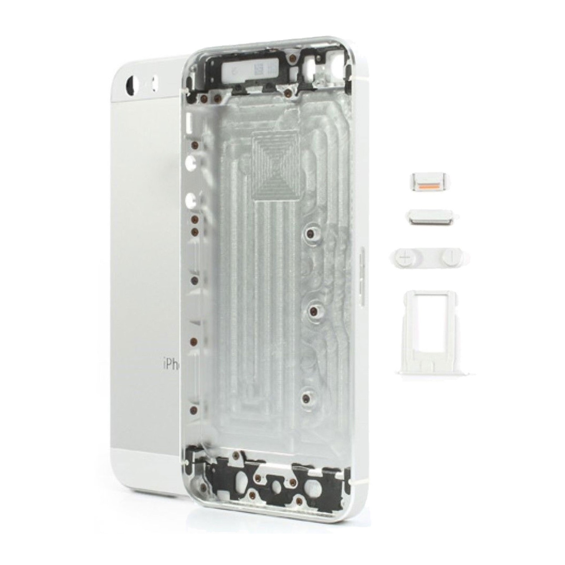 Chasis Carcasa Completa Para iPhone 5S Blanco Plata