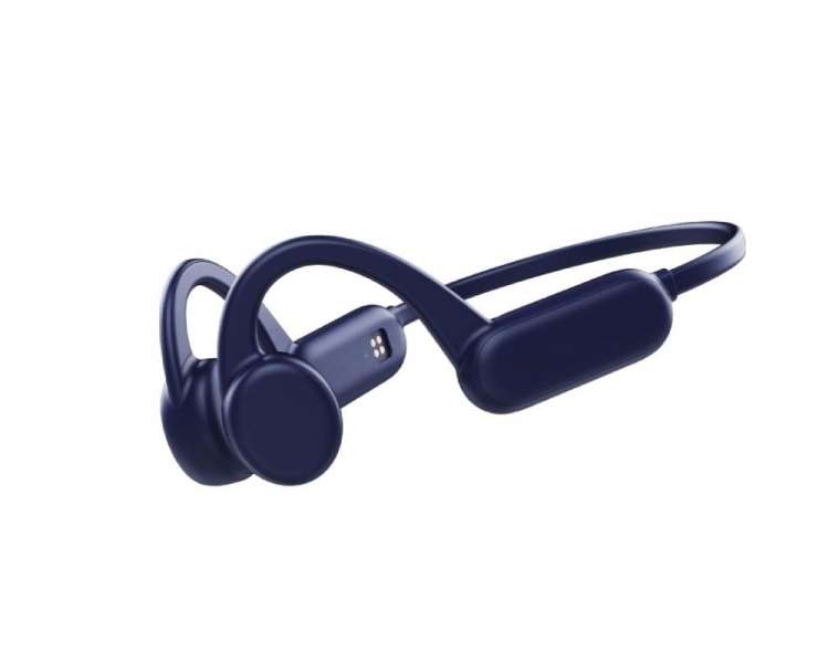 Auriculares inalámbricos deportivos leotec true bone conduction/ con micrófono/ bluetooth/ 32gb/ azules
