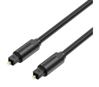 Cable de audio de fibra óptica vention baebi/ 3m/ negro