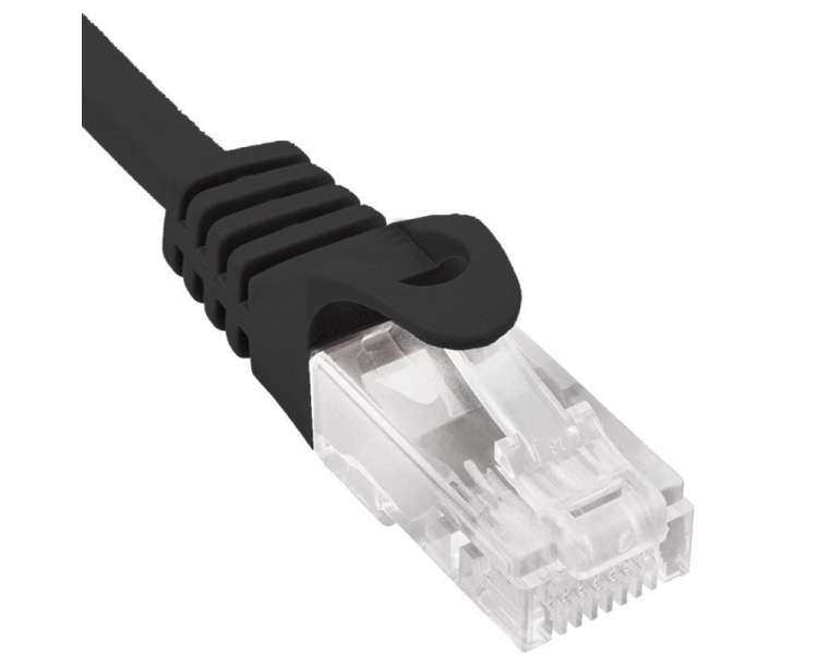 Cable de red rj45 utp phasak phk 1701 cat.6/ 1m/ negro