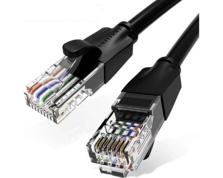 Cable de red rj45 utp vention ibebl cat.6/ 10m/ negro