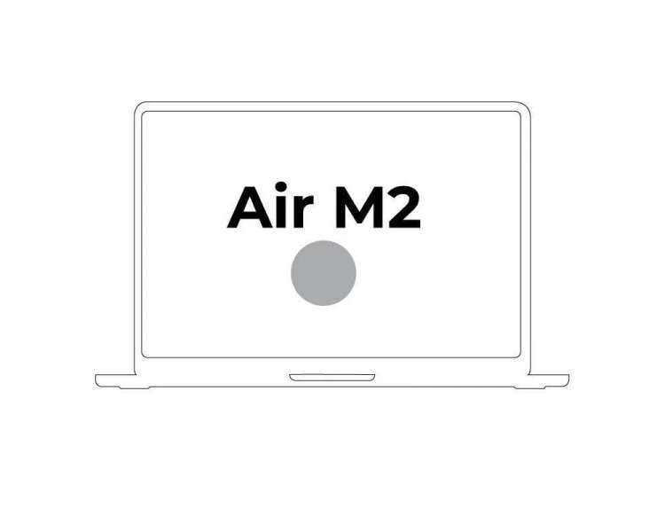 Apple macbook air 15' / m2 8-core cpu/ 8gb/ 512gb ssd/ 10-core gpu/ plata