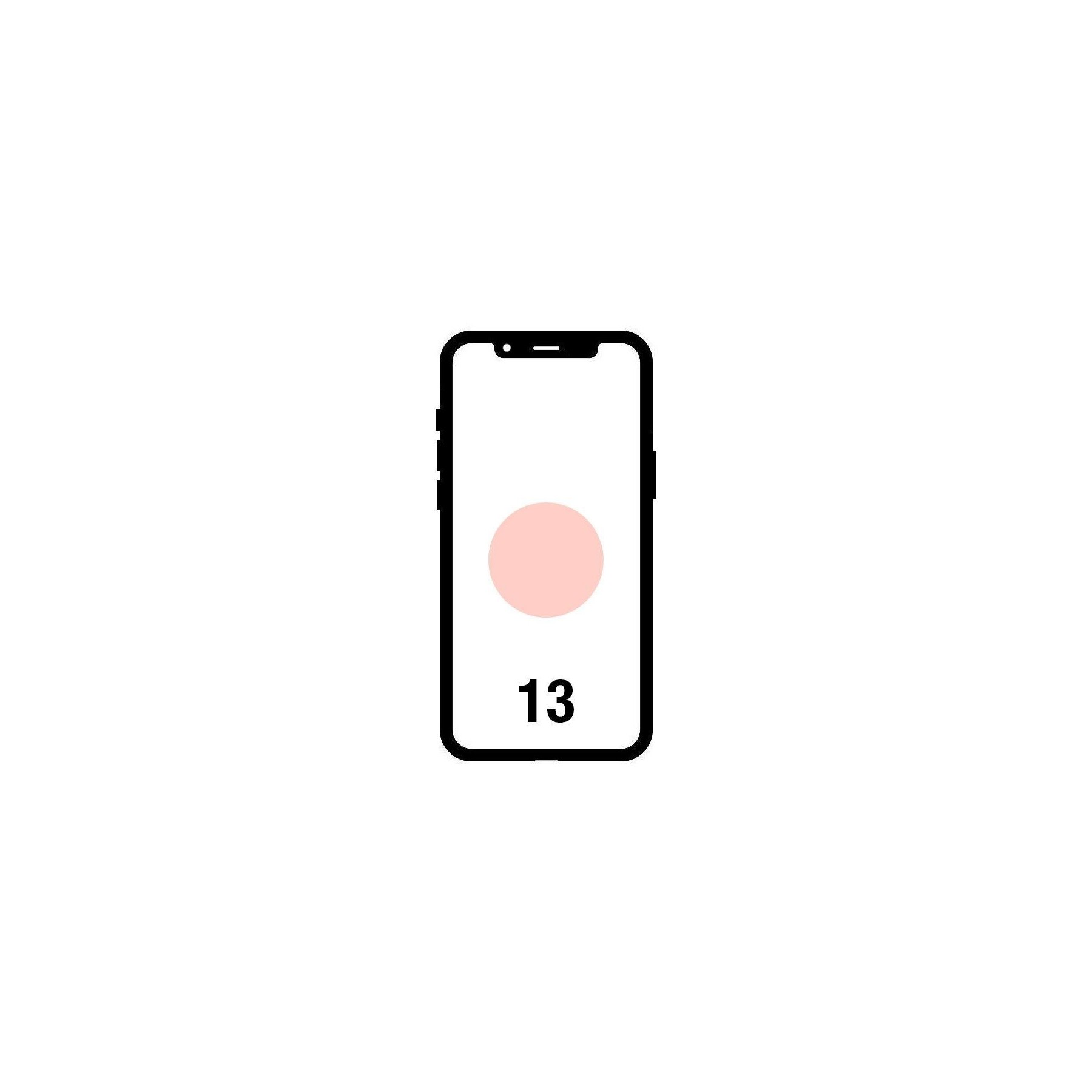 Smartphone apple iphone 13 256gb/ 6.1'/ 5g/ rosa