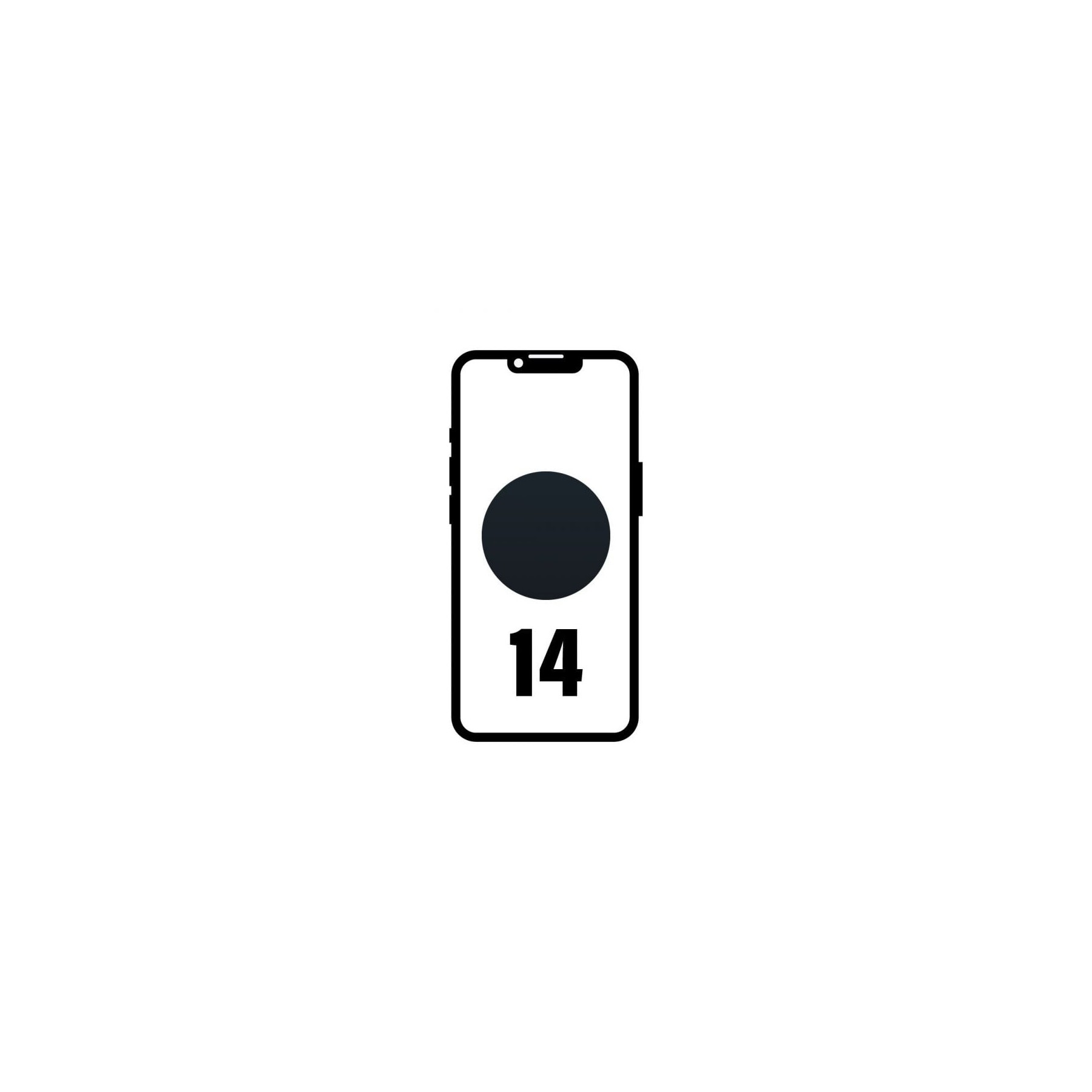 Smartphone apple iphone 14 128gb/ 6.1'/ 5g/ negro medianoche