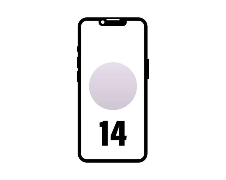 Smartphone apple iphone 14 128gb/ 6.1'/ 5g/ purpura