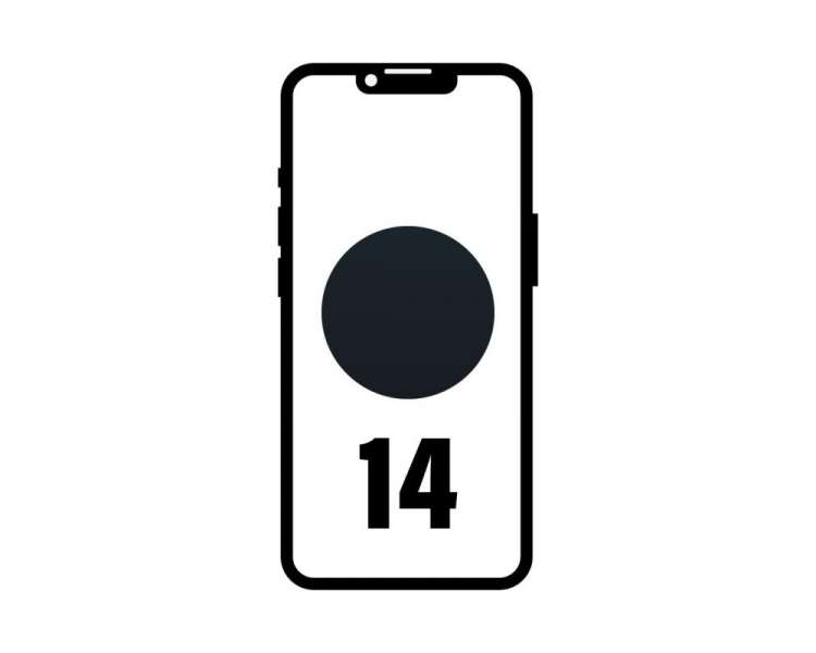 Smartphone apple iphone 14 512gb/ 6.1'/ 5g/ negro medianoche