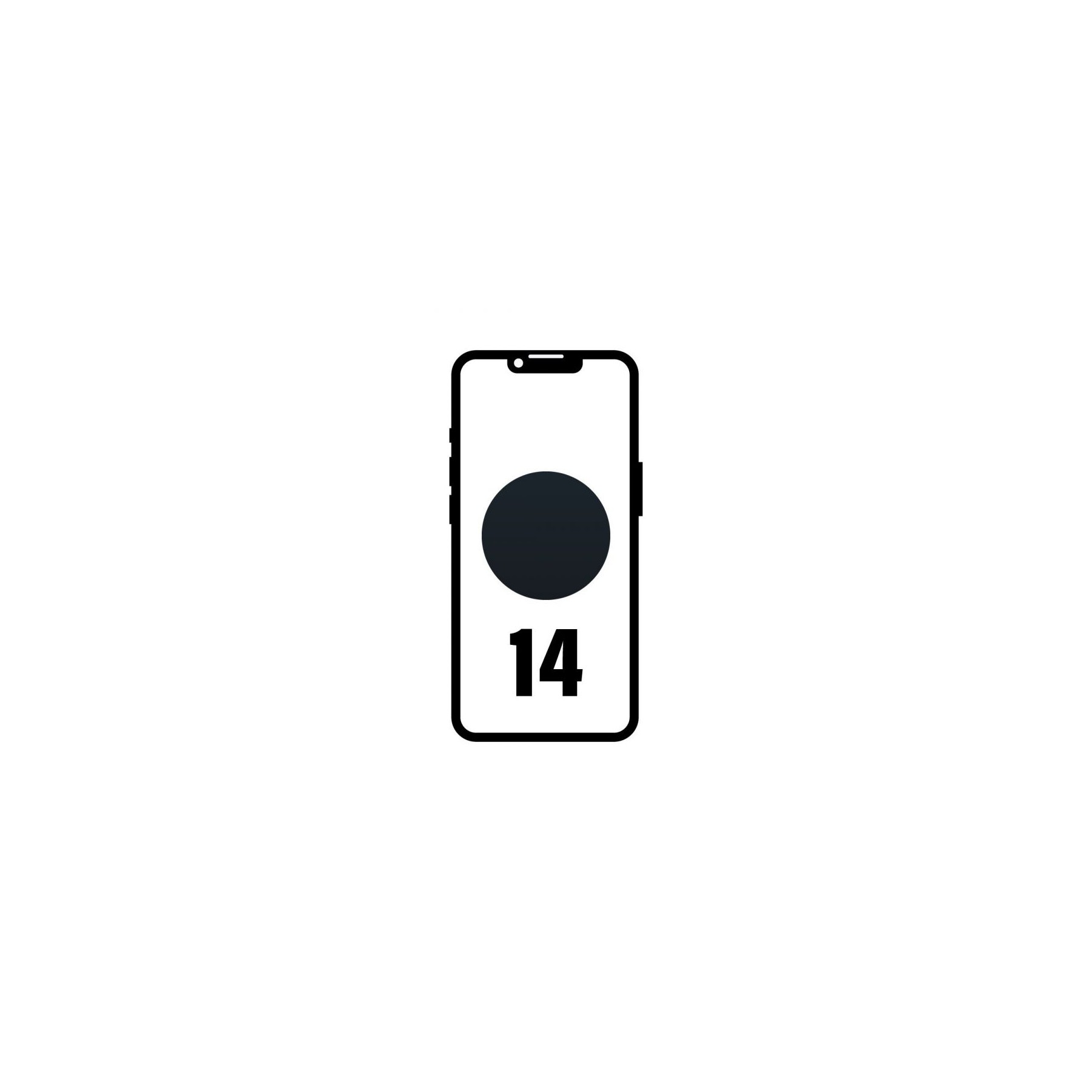 Smartphone apple iphone 14 512gb/ 6.1'/ 5g/ negro medianoche