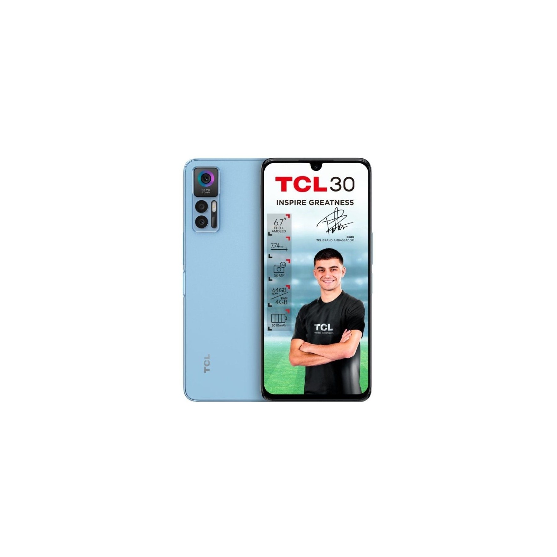 Smartphone tcl 30 4gb/ 64gb/ 6.7'/ azul