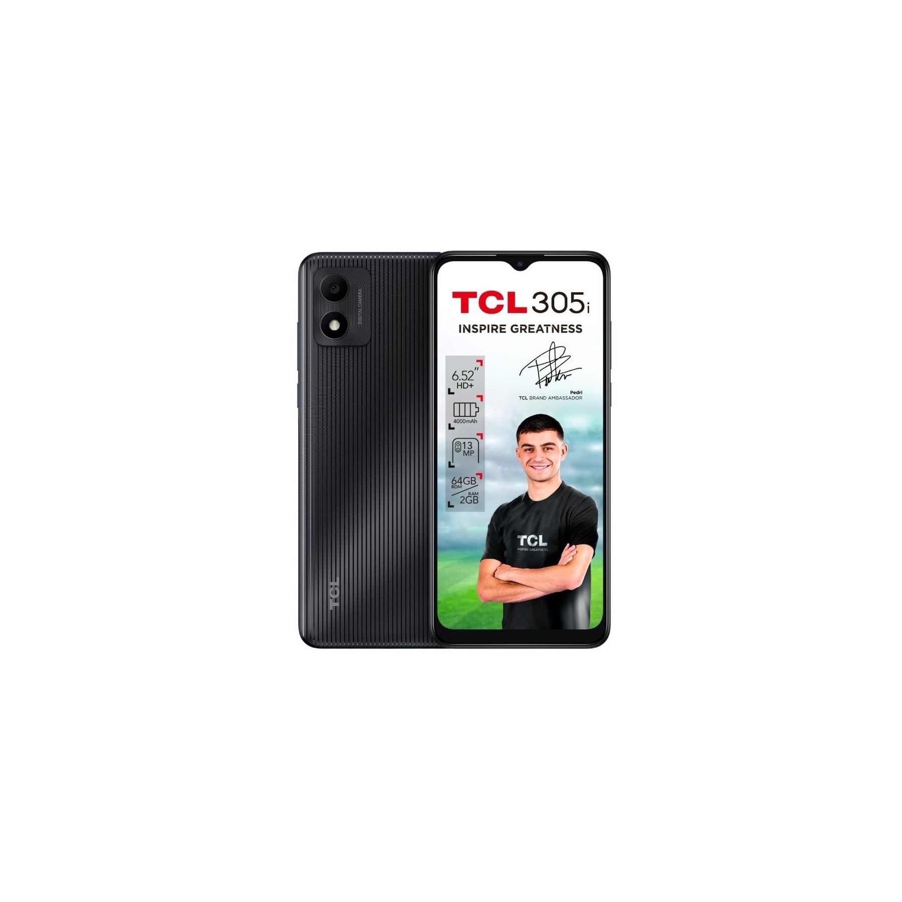 Smartphone tcl 305i 2gb/ 64gb/ 6.52'/ negro