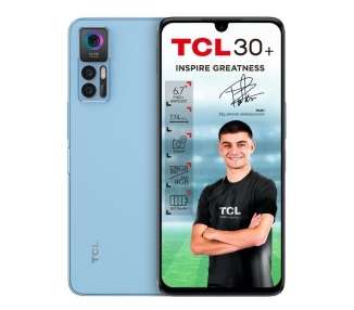 Smartphone tcl 30+ 4gb/ 128gb/ 6.7'/ azul