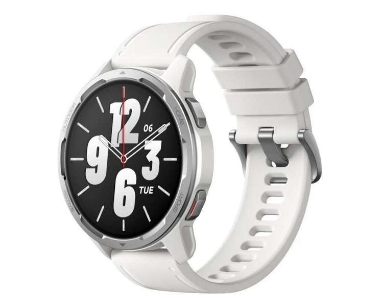 Smartwatch xiaomi watch s1 active/ notificaciones/ frecuencia cardíaca/ gps/ blanco luna