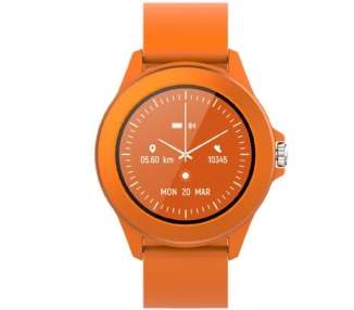 Smartwatch forever colorum cw-300/ notificaciones/ frecuencia cardíaca/ naranja