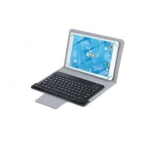 Funda con teclado 3go csgt28 para tablets de 10'/ negra y gris