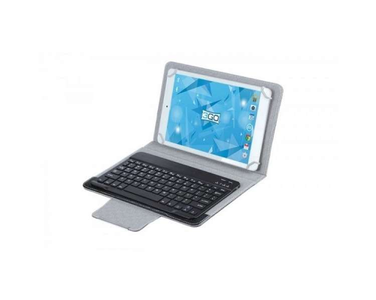 Funda con teclado 3go csgt28 para tablets de 10'/ negra y gris