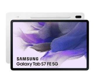 Tablet samsung galaxy tab s7 fe 12.4'/ 4gb/ 64gb/ octacore/ 5g/ plata