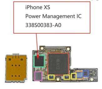 Chip iC De Administrar Administrador Energia para iPhone XS 338S00383 U270