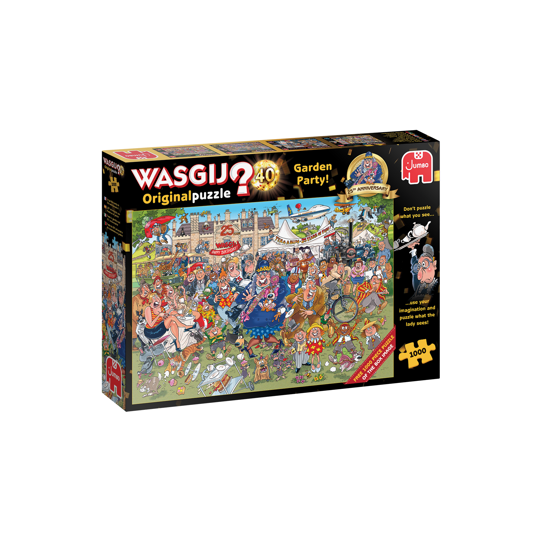 Rompecabezas Wasgij - Original - N40 - ¡Fiesta en el jardín! 25 aniversario (2x1000 piezas) (JUM5019)