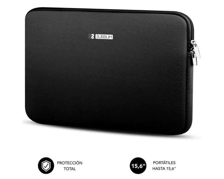 Funda subblim business laptop sleeve neoprene para portátiles hasta 17'/ negra