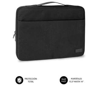 Maletín subblim elegant laptop sleeve para portátiles hasta 14'/ negro