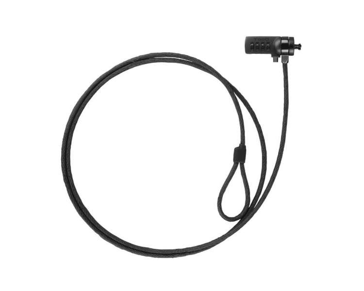 Cable de seguridad para portátiles tooq tqclkc0015-g/ 1.5m