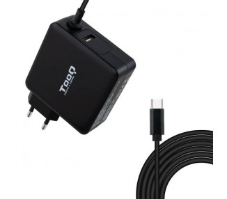 Cargador de portátil tooq tqlc-usbc65pd usb tipo-c/ 65w/ automático/ voltaje 5-20v/ 1x usb