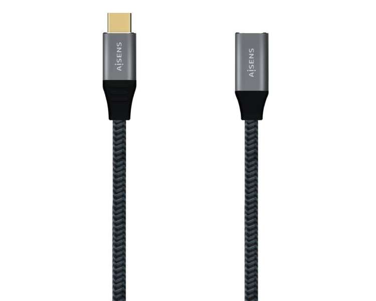 Cable alargador usb 3.1 tipo-c aisens a107-0635 20gbps 5a 100w/ usb tipo-c  macho 