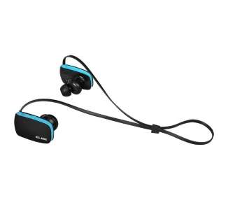Auriculares inalámbricos deportivos elbe abt-038-dep/ con micrófono/ bluetooth/ azul y negro